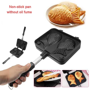 

Pancake Donut Waffle Maker Cake Bakeware Pan Baking Mould Multi-function Non-stick Saucepan Without Oil Fume Bread Baking Tools