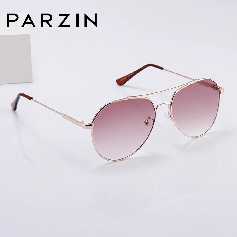 PARZIN, фирменный дизайн, новые солнцезащитные очки пилота для женщин и мужчин, для вождения, высокое качество, сплав, оправа, UV400, зеркальные солнцезащитные очки, женская мода