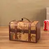 Storage Case Decorative Wooden Treasure Chest Folding Storage Box Dirty Clothes Collecting Case Non Woven Fabric 4