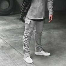 Мужские длинные штаны для фитнеса, спортивные штаны для бега, мужские спортивные штаны, весенние осенние мешковатые брюки-карго размера плюс XXXL, мужские серые штаны s