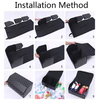 

Multipurpose Collapsible Car Trunk Storage Organizer With Lid Portable Car Storage Box Car Trunk Organizer qyh