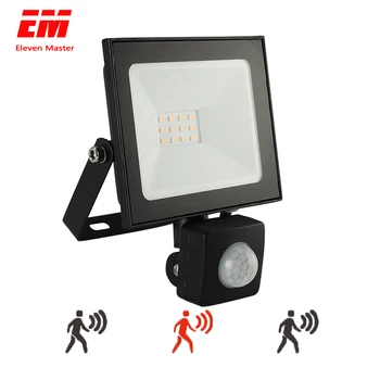 

10W 20W 30W 50W 100W Led Flood Light With Adjustable PIR Sensor SMD 2835 Floodlights Outdoor Lighting For Street Square ZFG0006