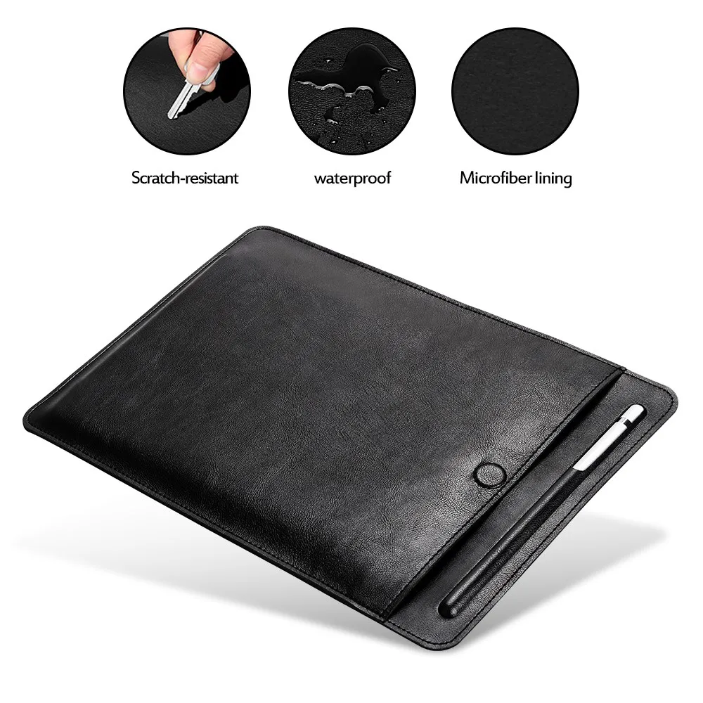 

Tablet Case10.2 2019 pro11 With pen tray Leather Stand Cover for ipad Air1 2 9.7 2018 pro 10.5 Full Protective Case For ipad234