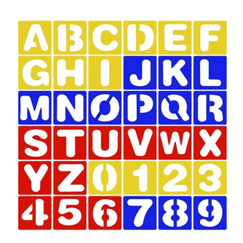 

1PC Template Letters Number Painting Hollow Painting Stencils for Children's Drawing Learning Graffiti
