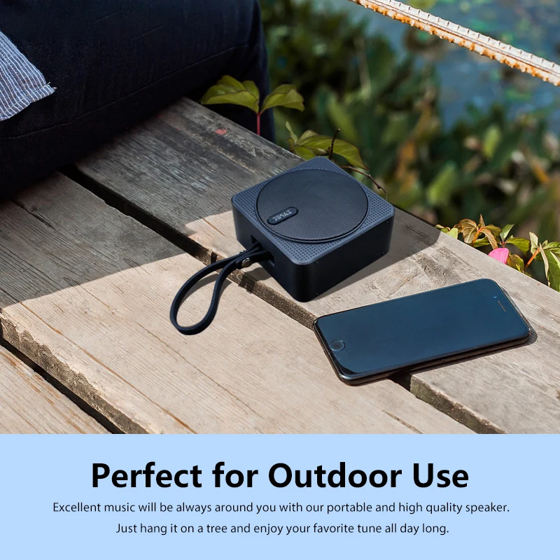 ZAPET C2 Открытый Мини Bluetooth динамик IPX6 Водонепроницаемый портативный с микрофоном