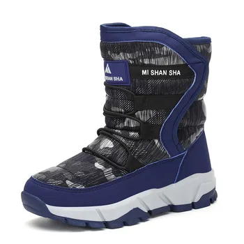 

New Snow Boots Kids Winter Shoes Kids Shoes Boys Ankle Boots Girls Fur Boot Children Boots Outdoor Platform Booties Botas Tenis