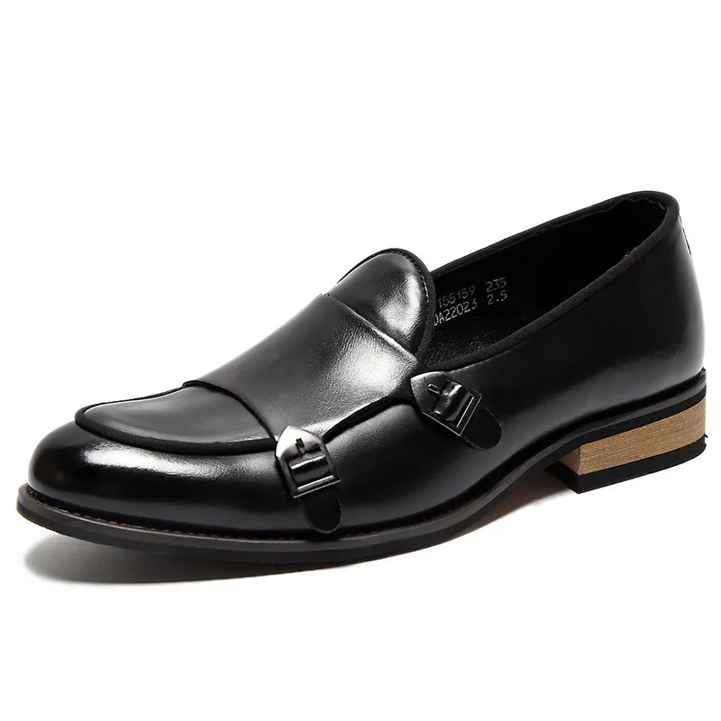 Korean style men's casual party banquet dresses cow leather shoes slip-on lazy shoe summer breathable loafers chaussure homme | Обувь