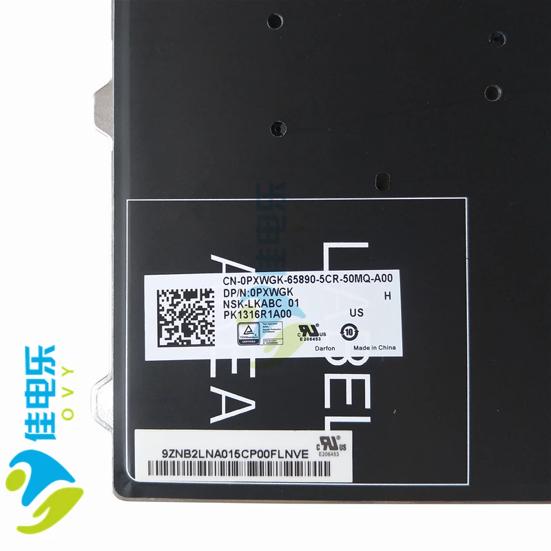 Ноутбук OVY US keyborad для DELL для Latitude 3340 E3340 E5450 E7450 с подсветкой P/N: 0PXWGK NSK-LKABC 01 PK1316R1A00