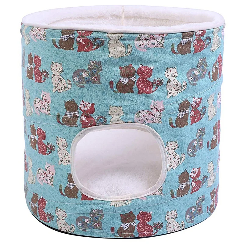 

Cat House Pop-Up Bed Cave Tent Stackable Bed Suitable for Cats or Puppies and Small Animal Pet Houses