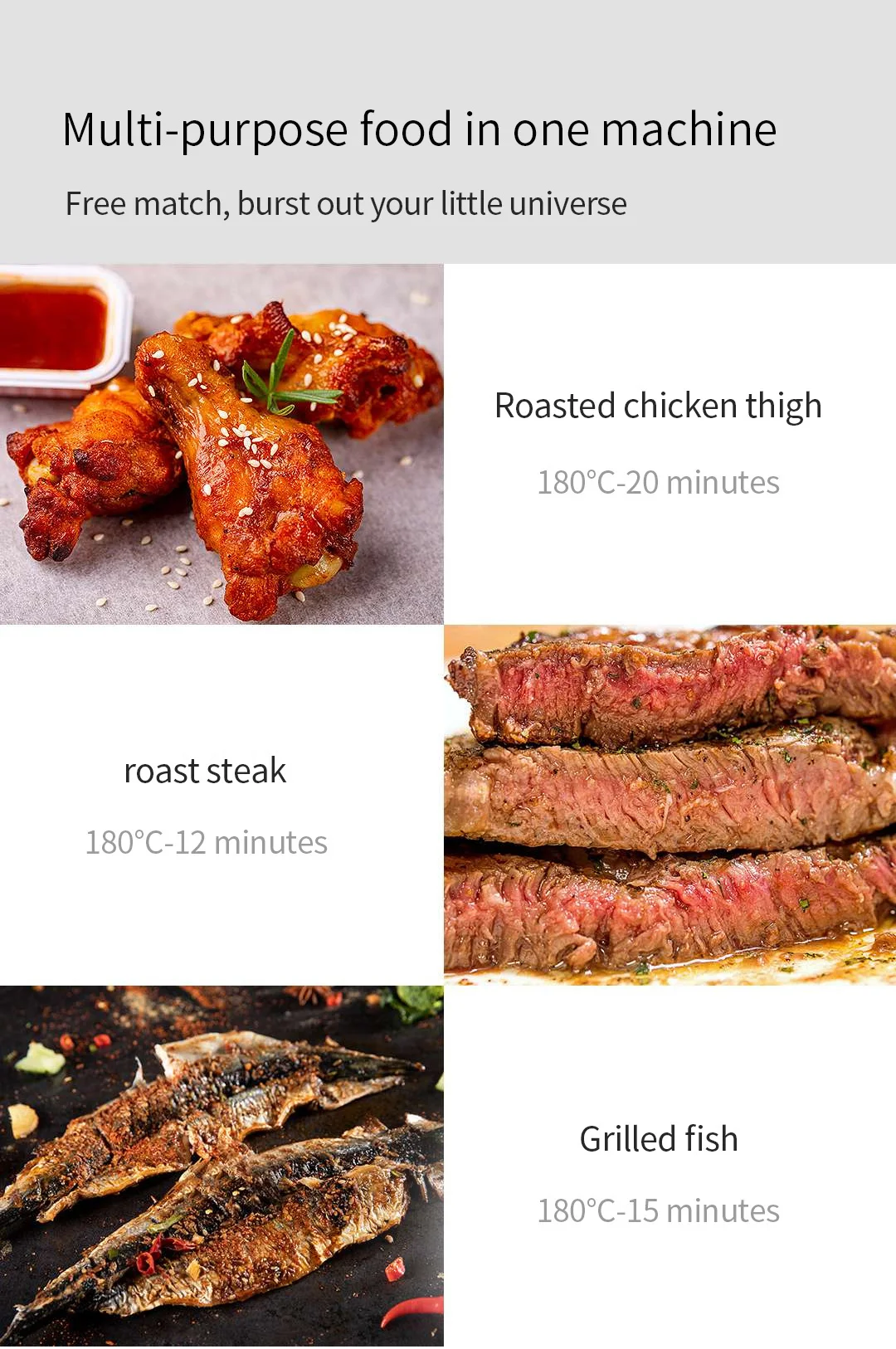 Xiaomi Silencare Smart Cloud Oil Free Air Fryer K505W App Control 2.5L description image 11