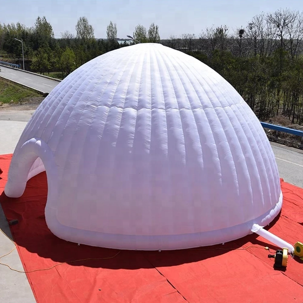 8M Illuminazione A Led Tenda A Cupola Gonfiabile Tenda Per Feste Tenda Igloo Gonfiabile Multifunzionale Mezza Cupola Sfondo Di Nozze In Vendita