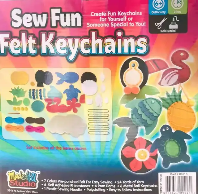 Woodland Animals Craft Kit Forest Creatures DIY Sewing Felt Plush Animals For Kids Beginners Educational Sewing Set Kids Art Toy 6