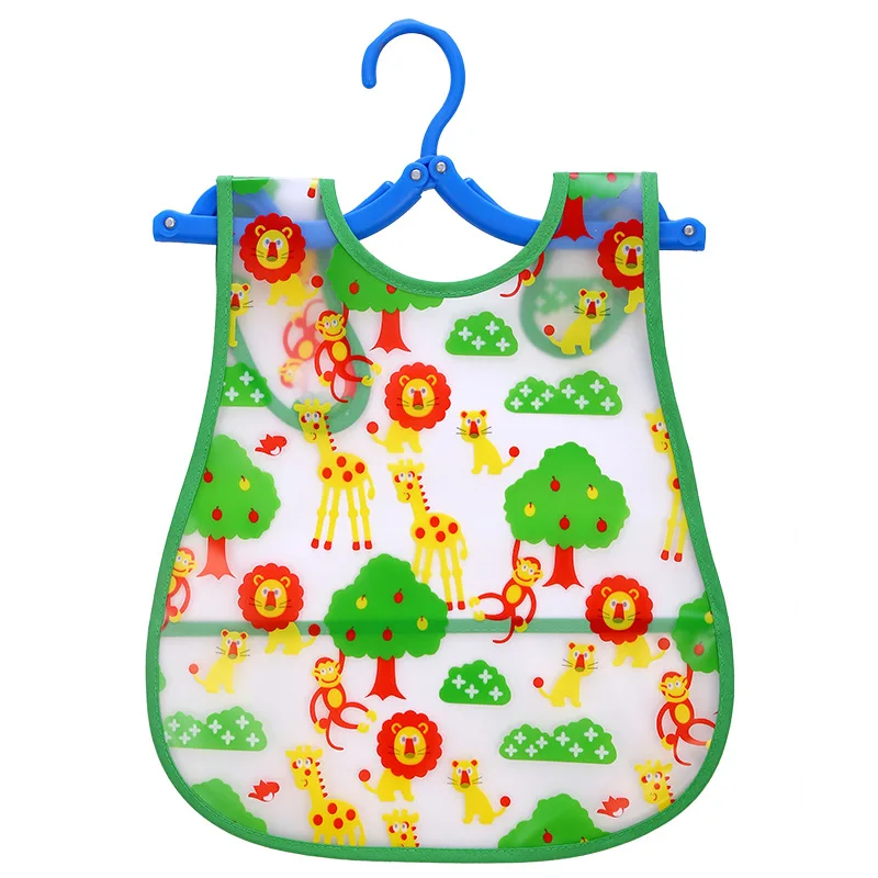 Waterproof Cartoon Baby Bibs EVA Newborn Bandanas Feeding Toddler Scarf Burp Cloths Girls Boys Saliva Towel Print Apron 0-6Y cool baby accessories