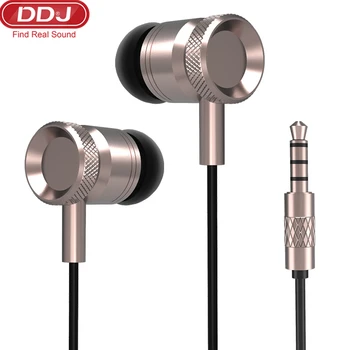 

DDJ R9 Professional Wired Earphone Metal Bass Headset with Microphone Stereo Earbuds for Mobile Phone Samsung Xiaomi iOS Android