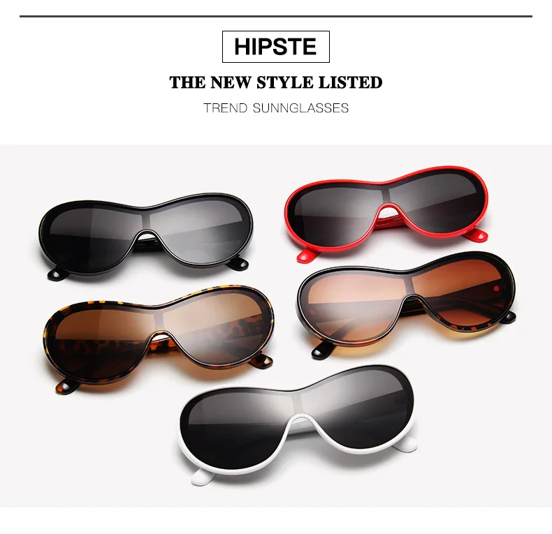 Europe and the United States trend sunglasses personality piece sunglasses sunglasses oval show windproof sunglasses