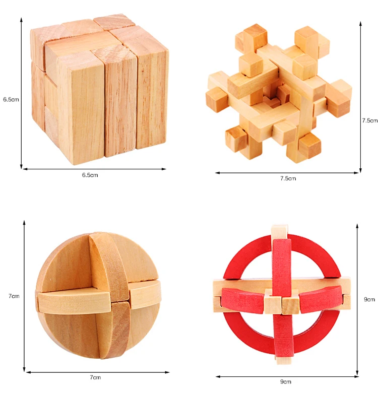 Burr Puzzle Luban Lock обучающая разборка деревянная игрушка для взрослых и детей скука полезный продукт для студентов интеллектуальное решение G