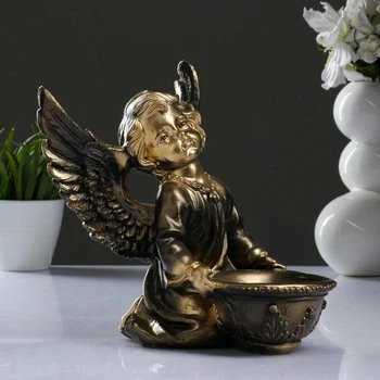 

Figure "Angel with a sitting bowl" 21x18x20cm 5182767