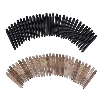 

60 Pcs 35mm 2BA Thread Plastic Nylon Soft Tip Dart Stems/Shafts - Black & Gray