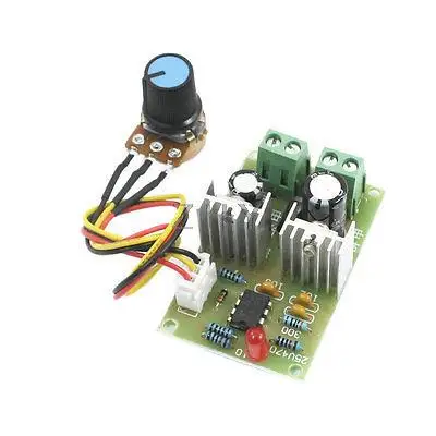 

DC 12-36V 3A B100K Potentiometer Rotary Adjustable PWM Motor Speed Controller