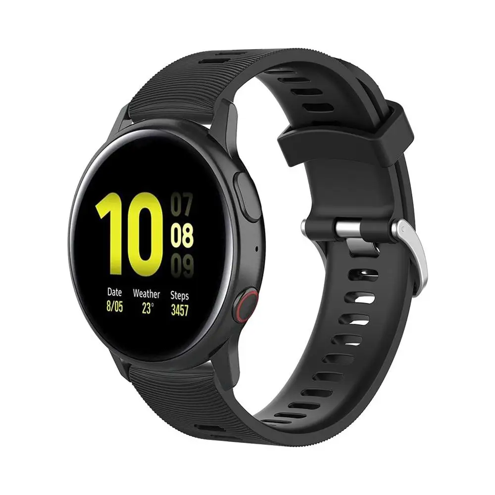 Сменный силиконовый ремешок для наручных часов для samsung Galaxy Active 2, 40 мм, 44 мм, аксессуары для умных часов, браслетов, Active2#1010