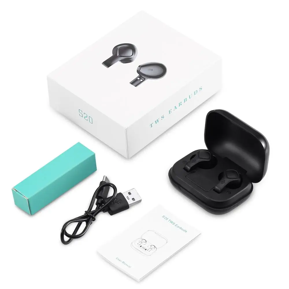 Bluetooth 5 0 Headset TWS Wireless Earphones Mini Earbuds Stereo Headset LED Display For IOS Android Wireless Earphones