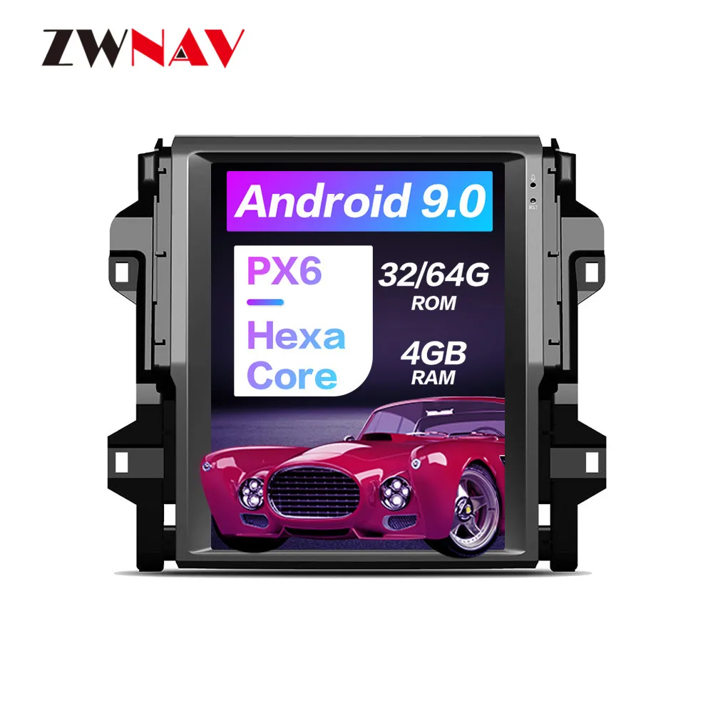 

Carplay DSP Android 9.0 PX6 Vertical Tesla Radio Car Multimedia Player Stereo GPS Navigation For Toyota Fortuner 2016-2019 Auto