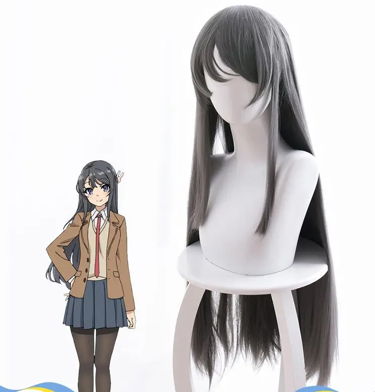Аниме Seishun Buta Yarou Wa Bunny Girl Senpai No Yume Wo Minai Sakurajima Mai школьная форма комплект для косплея вечерние костюмы - Цвет: Wig