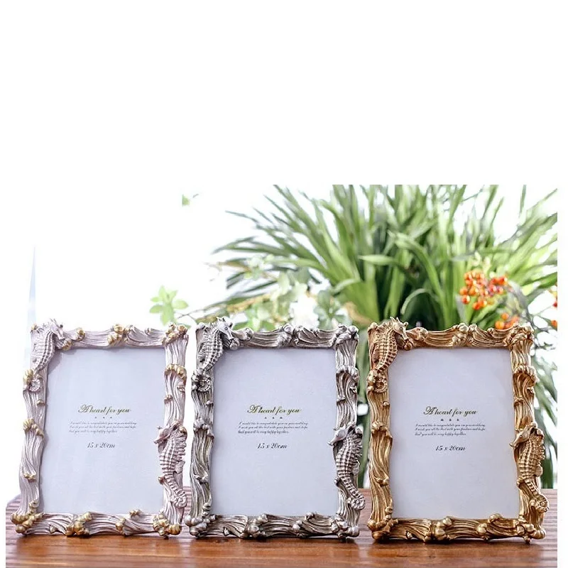Creative Hippo Painting Wash Photos Plus Photo Frame Table European Small Luxury Simple Personality | Дом и сад