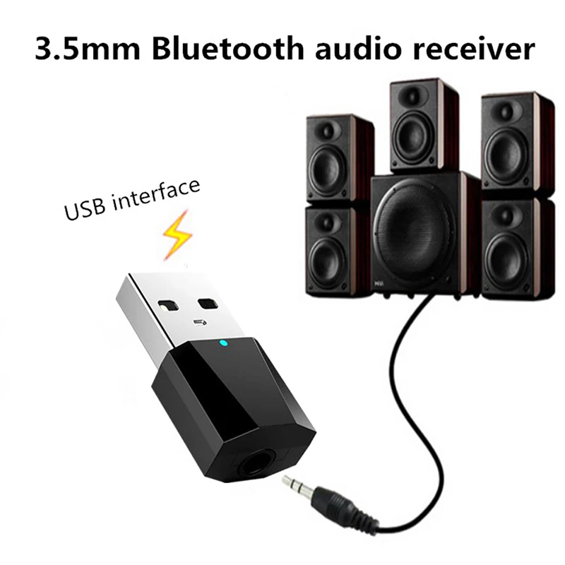 

Portable Bluetooth 4.2 Audio Receiver Transmitter Min Stereo Bluetooth AUX RCA USB 3.5mm Jack For TV PC Car Kit Wireless Adapter