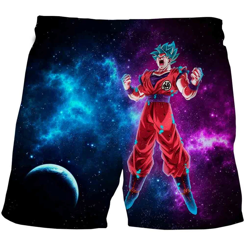 

Summer Kids Dragon Ball Z Shorts 3D Print Anime Goku Vegeta Shorts Dragonball Shirt 100% Polyester Children Pants Clothes