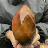 80-550g Natural Carnelian Jasper Flame Quartz Crystal Wand Specimen Point 6