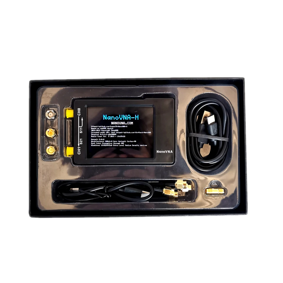 NanoVNA-H 50 кГц~ 1,5 ГГц VNA 2,8 дюймов LCDHF VHF UV векторный сетевой анализатор антенный анализатор 50 мАч батарея антенный анализатор