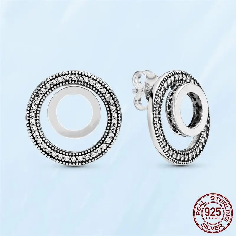 Silver Earrings Real 925 Sterling Silver Asymmetrical Heart Hoop Earrings for Women Fashion Silver Earring Jewelry Gift