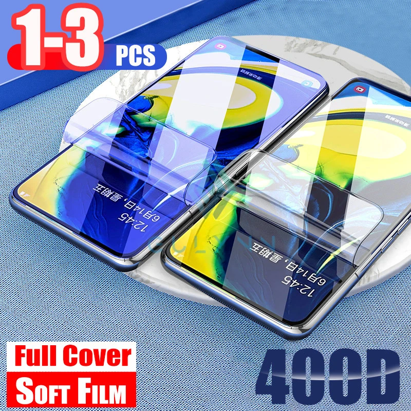 3-1Pcs Anti Blue Light Full Cover Hydrogel Film For Samsung Galaxy A10 A30 A40 A50 A60 A70 S A51 A71 A81 A01 Screen Protector | Мобильные