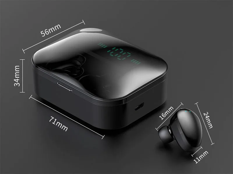 YHONH Touch TWS 5,0 настоящие беспроводные наушники popsocket, Bluetooth наушники, водонепроницаемые наушники, Дополнительный внешний аккумулятор для iPhone, xiaomi, huawei