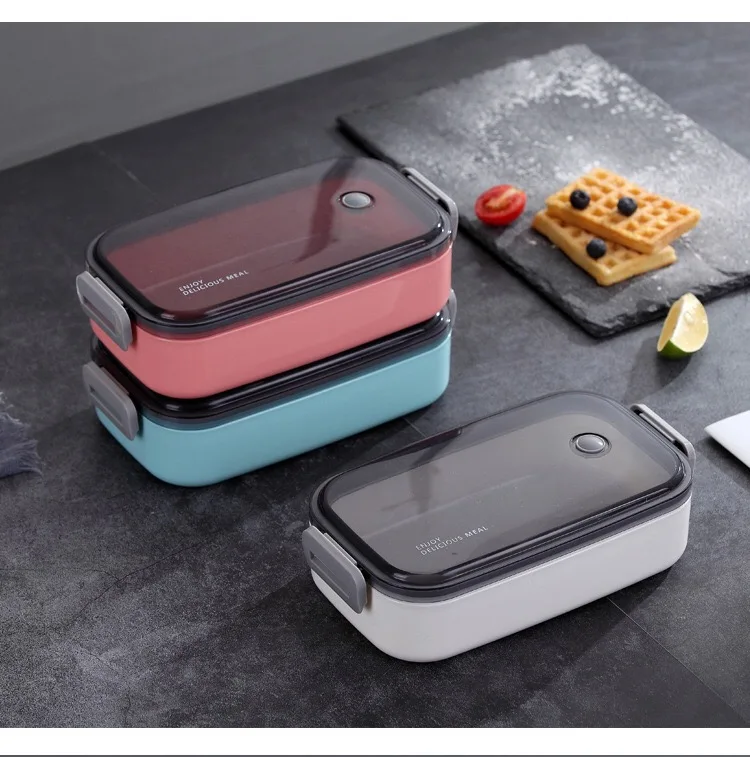 Ланч-бокс из нержавеющей стали Герметичный Bento box японский стиль пищевой контейнер для школы или офиса с посуда
