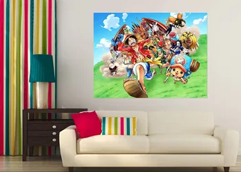 

[Self-Adhesive] 3D One Piece 220 Japan Anime Wall Stickers Mural Decal Wall Murals AJ WALLPAPER Belly
