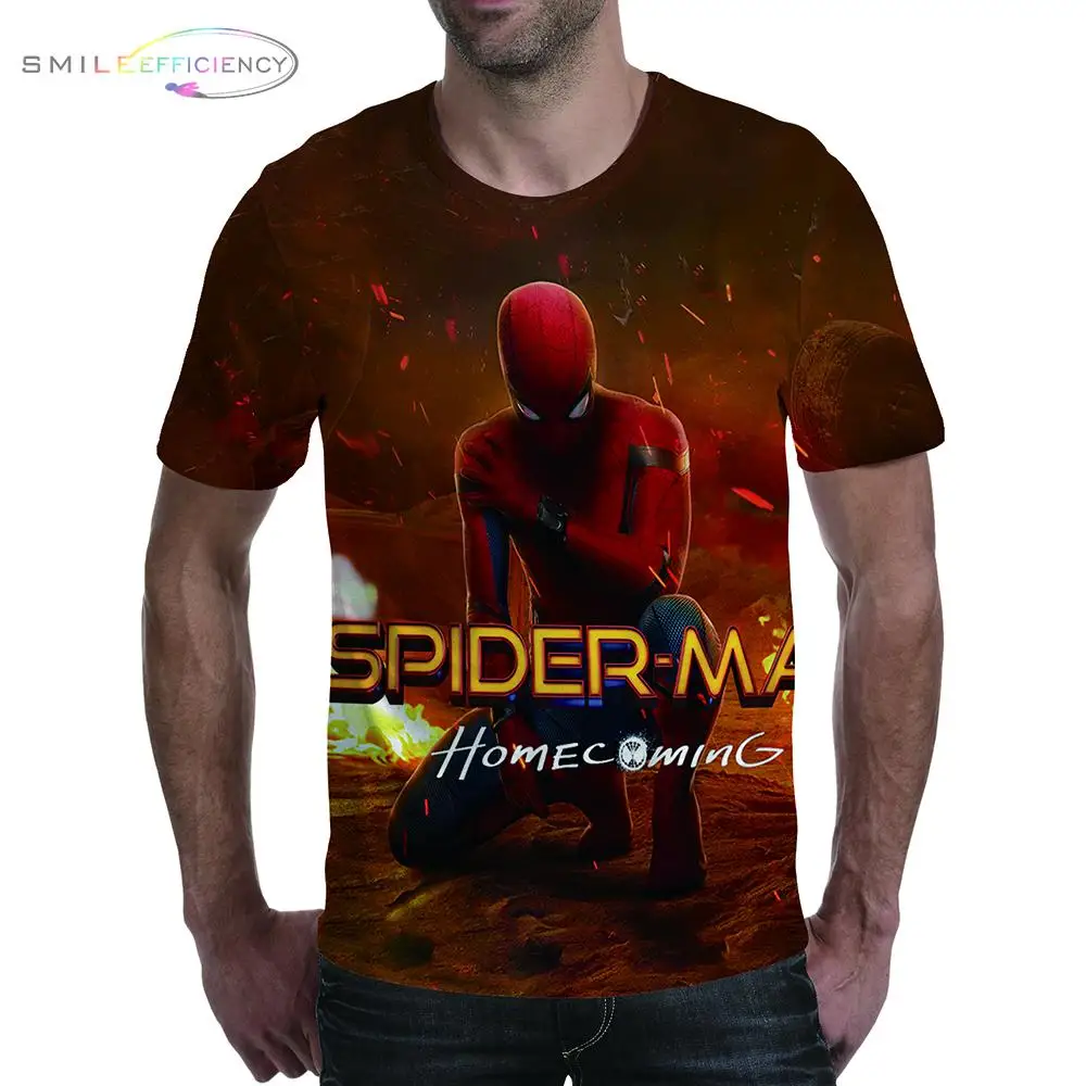 Mens Fashion 2019 Spider-man: Far From Home 3d T Shirt Spiderman 3d Printer T-shirt For Men Film Tee Shirt Mens Fashion 2019 Spider-man: Far From Home 3d T Shirt Spiderman 3d Printer T-shirt For Men Film Tee Shirt