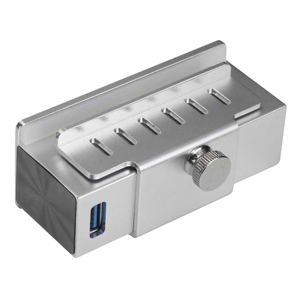 4 порта USB 3,0 клеммы для проводов-хаб на зажиме Алюминий 5 Гбит/с высокоскоростной usb-разветвитель для Windows XP Vista 7 8 и MAC с поддержкой USB