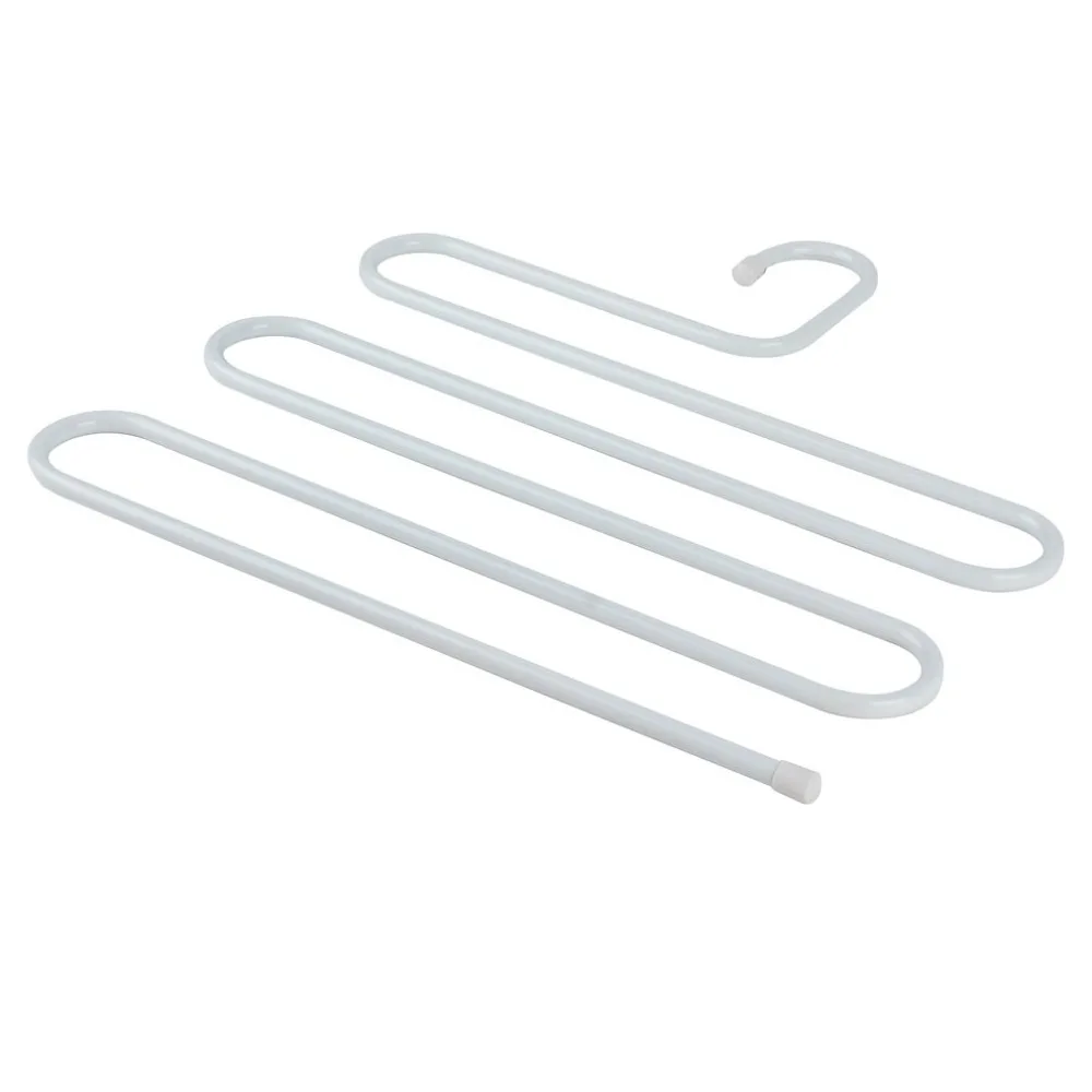 Multifunction Metal Magic Pants Hanger Space Saver Rack Jeans Scarf Tie Closet Tool Remove Slacks Quickly And Efficiently