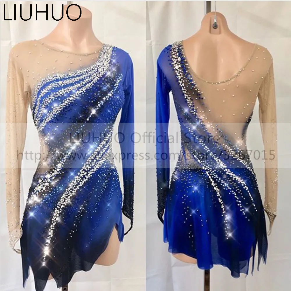 patinage-robe de danse-justaucorps liuhuo-figure compétition gymnastique  rythmique artistique femmes