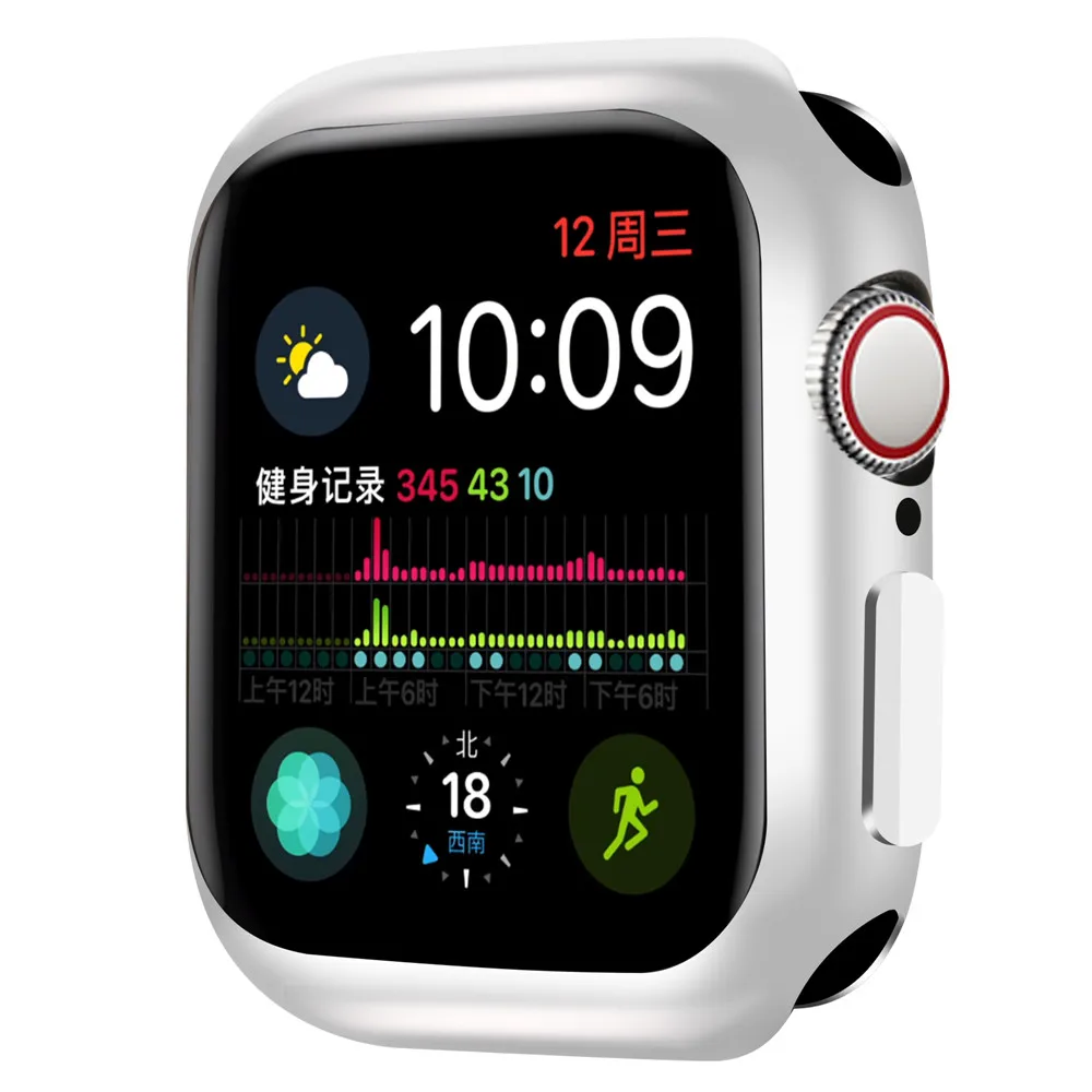 Чехол для часов Apple Watch Case5, 4, 3, 2, 1, 40 мм, 44 мм, прозрачный чехол из ТПУ, защитная пленка для экрана iWatch