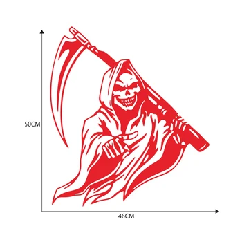 

Grim Reaper Skull Decal Machine Gun Car Truck Wall Window Vinyl Sticker 6"
