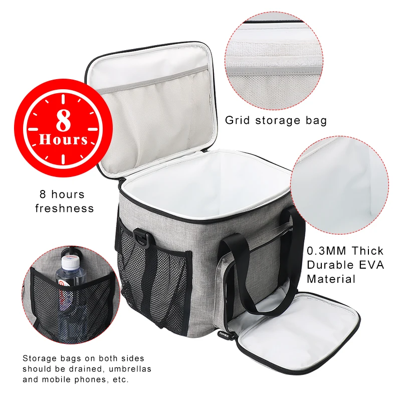 UOSC Портативная сумка для обедов для женщин и детей, мужская сумка на плечо, сумка-холодильник для пикника, Изолированные сумки, контейнер для хранения, тепловой мешок