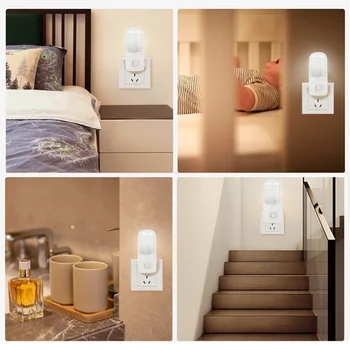 

New Style household Plug In Led Night Light For House Bedroom Kids Room Nursery Bathroom Kitchen Hallway#7