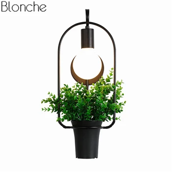 

Sale Plant Wall Lamp Led Wall Sconce Flowers Metal Lights for Living Room Restaurant Cafe Kitchen Indoor Light Fixtures Decor