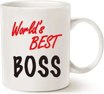 

World's Best Boss Mug Dunder Mug The Office Mug Double-Sided Mug PLUS World's Best Boss Lapel Pin for Boss Colleague Gifts