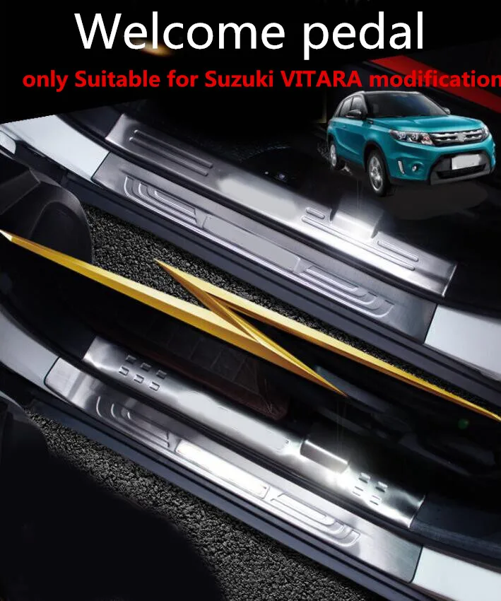 Добро пожаловать педаль подходит только для модификации Suzuki VITARA, из нержавеющей стали добро пожаловать педаль специальное украшение