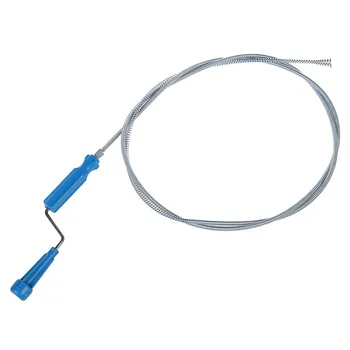 

Plunger Steel Manual Hand Toilet Obstructions Remover Closet Auger 1.9M