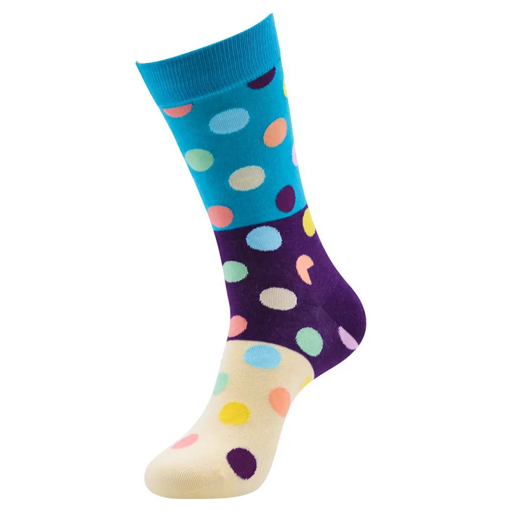 Унисекс, женские носки хлопковые повседневные носки в горошек, носки в стиле хип, зимние забавные носки с рисунками из мультфильмов для девочек, подарок, Calcetines Mujer